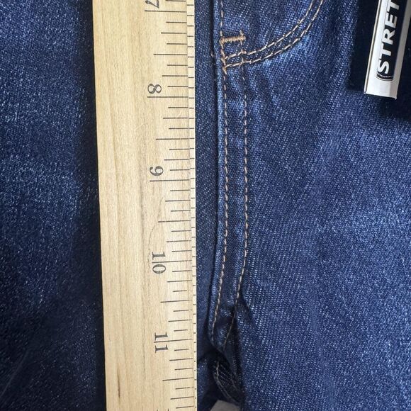 Judy Blue Jeans Womens 13/31 Dark Rigid Front Stretch Back Distressed Raw Hem - Picture 8 of 15